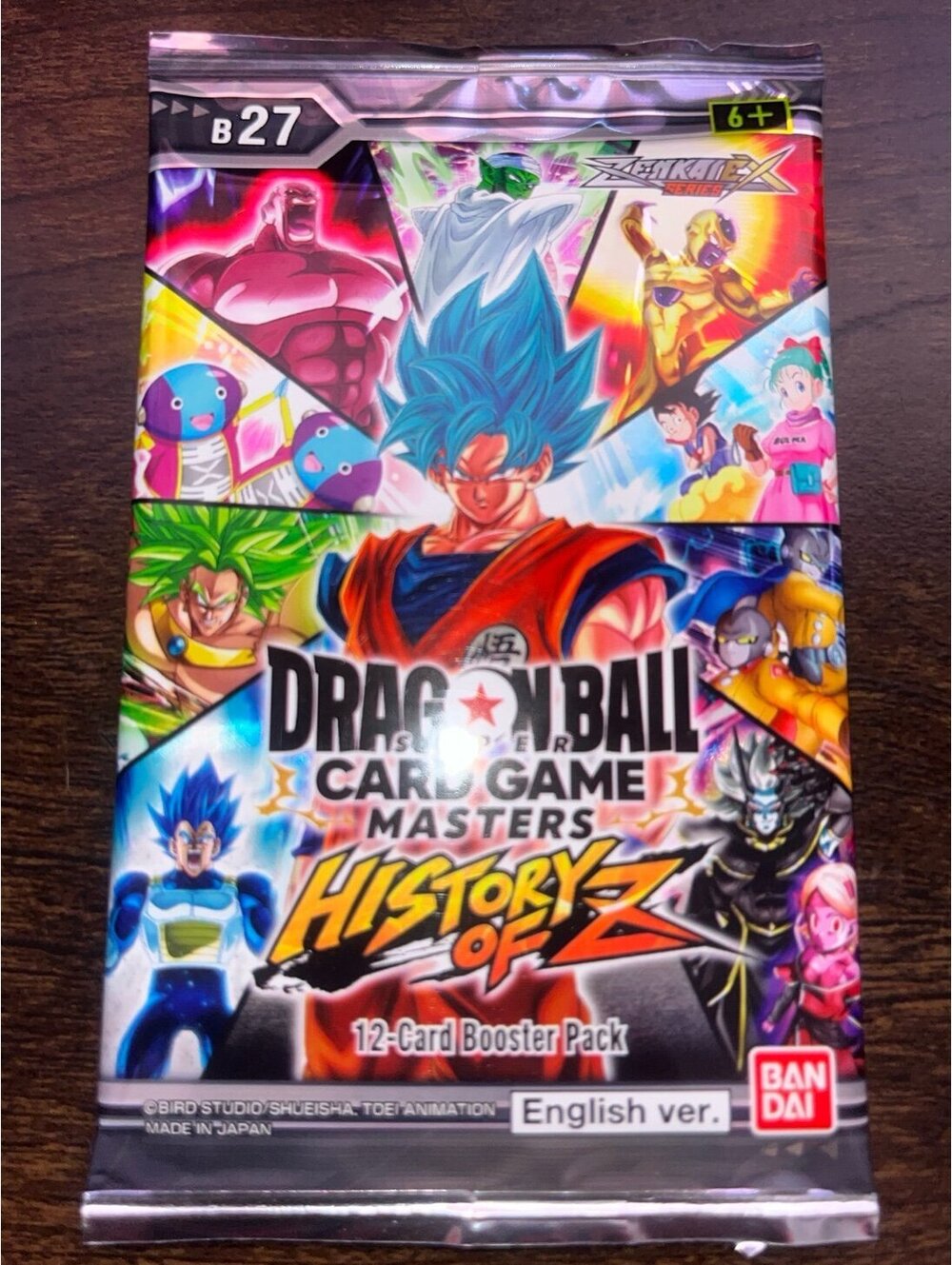 NEW Dragon Ball Super TCG B27 History of Z Booster Pack Factory Sealed